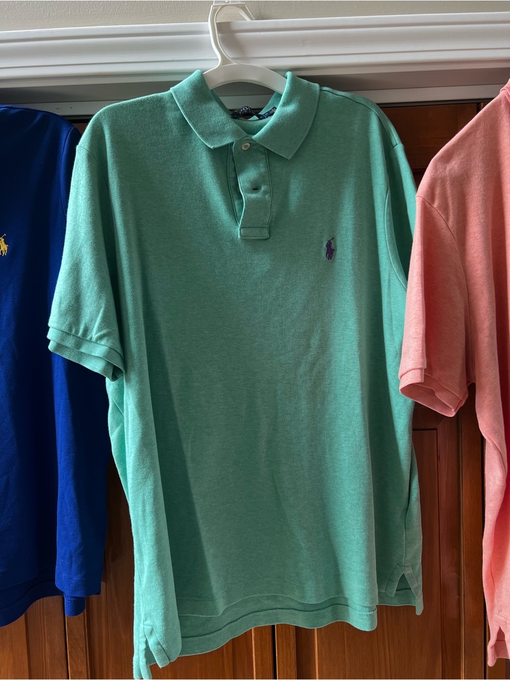 Ralph Lauren Mint Green Polo Shirt with Embroidered Pony - Picture 3 of 11